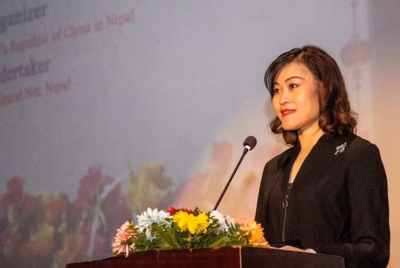 Bà Hầu Diễm Kỳ, Đại sứ Trung Quốc tại Nepal (Ảnh: Twitter@Ambassador).