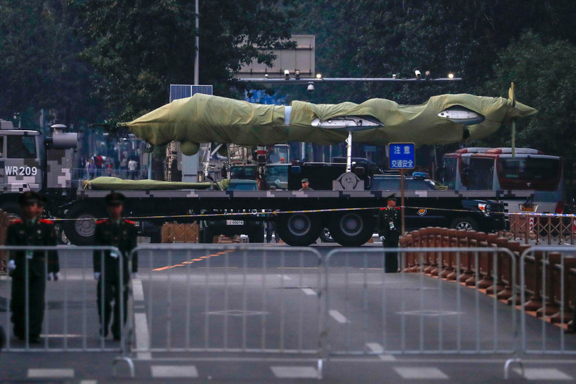 UAV thế hệ mới của Trung Quốc được trình làng dịp 1/10/2019 (Ảnh: AP). UAV thế hệ mới của Trung Quốc được trình làng dịp 1/10/2019 (Ảnh: AP).