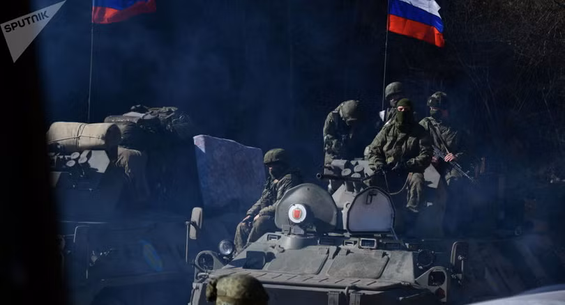 Lực lượng gìn giữ hòa bình Nga ở Nagorno-Karabakh (Ảnh: Sputnik).