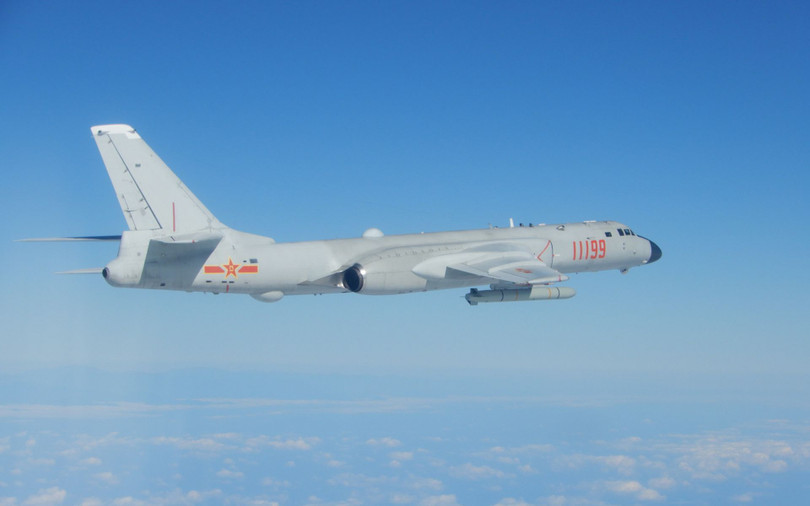 Ngày 4/12, cơ quan quốc phòng Đài Loan tiết lộ, máy bay quân sự Trung Quốc đã bay quanh đảo chính Đài Loan trong 8 ngày liền (Ảnh: Dwnews).