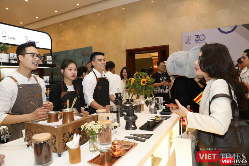 Một số thương hiệu cà phê tại Buôn Ma Thuột đã có mặt tại buổi họp báo ở Hà Nội