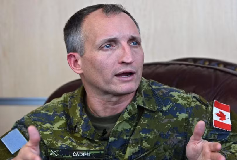 Trung tướng Trevor Cadieu, Tư lệnh Lục quân Canada có thể đang bị mắc kẹt trong vòng vây quân Nga ở Nhà máy thép Azovstal (Ảnh: Sohu).