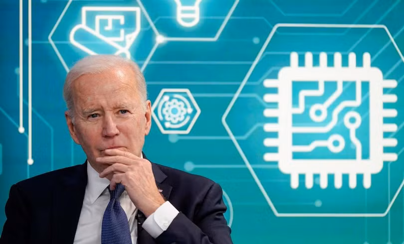 Ông Joe Biden sẽ ban hành quy định mới nâng cấp lệnh cấm chip với Trung Quốc trước khi kết thúc nhiệm kỳ. Ảnh: DW.