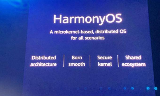 HarmonyOS ra mắt hồi nă m2019. Ảnh: Forbes. HarmonyOS ra mắt hồi nă m2019. Ảnh: Forbes.