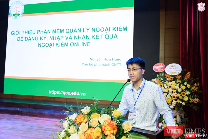 CN. Nguyễn Hữu Hùng giới thiệu phần mềm quản lý ngoại kiểm