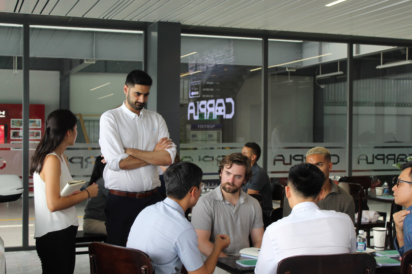 Nhóm nghiên cứu sinh MBA từ Trường Kinh doanh Harvard làm việc tại Tasco - 2..JPG