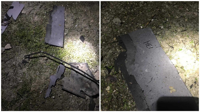 Những mảnh xác của chiếc UAV quân đội Ukraine bị bắn rơi trên bán đảo Crimea. Ảnh Military Ukraine.