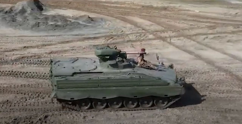 Xe chiến đấu bộ binh Marder ở Ukraine, tháng 3/2023. Ảnh video Military Portal Ukraine. Xe chiến đấu bộ binh Marder ở Ukraine, tháng 3/2023. Ảnh video Military Portal Ukraine.
