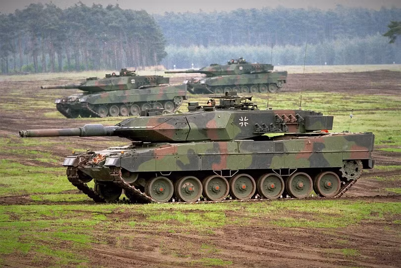 Leopard 2A5 của quân đội Đức trong cuộc diễn tập tháng 9/2010. Ảnh Military Ukraine