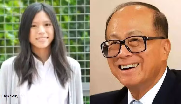 Tỷ phú giàu nhất Hồng Kông Lý Gia Thành đã chọn cháu gái Lý Tư Đức làm người kế nghiệp mình (Ảnh: Toutiao)