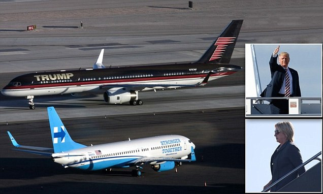 Máy bay đưa hai đối thủ tới Las Vegas chuẩn bị cho cuộc đấu cuối cùng hứa hẹn sẽ gay cấn