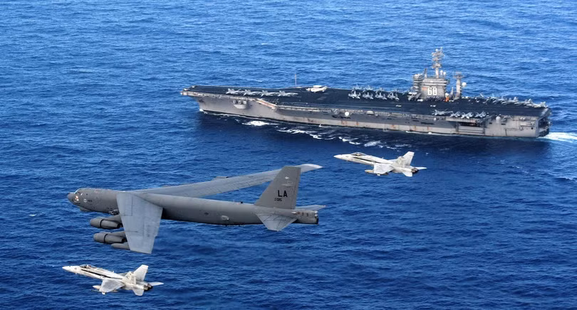 Cụm tác chiến tàu sân bay Mỹ luôn thường trực tại các điểm nóng trên thế giới