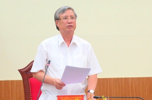 Chủ nhiệm Ủyban Kiểm tra Trung ương Trần Quốc Vượng. Ảnh: N.C Chủ nhiệm Ủyban Kiểm tra Trung ương Trần Quốc Vượng. Ảnh: N.C