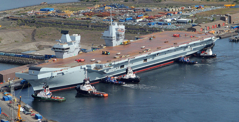 Tàu sân bay mới đang đóng dở của Anh có thể sẽ vô dụng trước tên lửa siêu thanh Nga