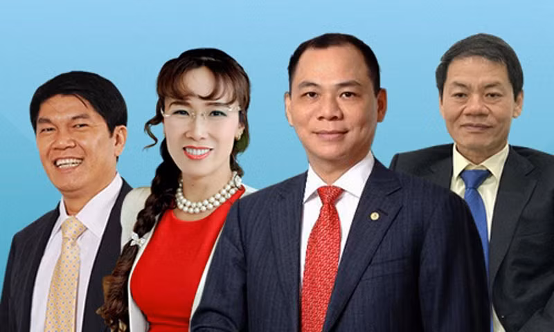 Việt Nam đã có 4 tỷ phú lọt vào danh sách xếp hạng của Forbes 