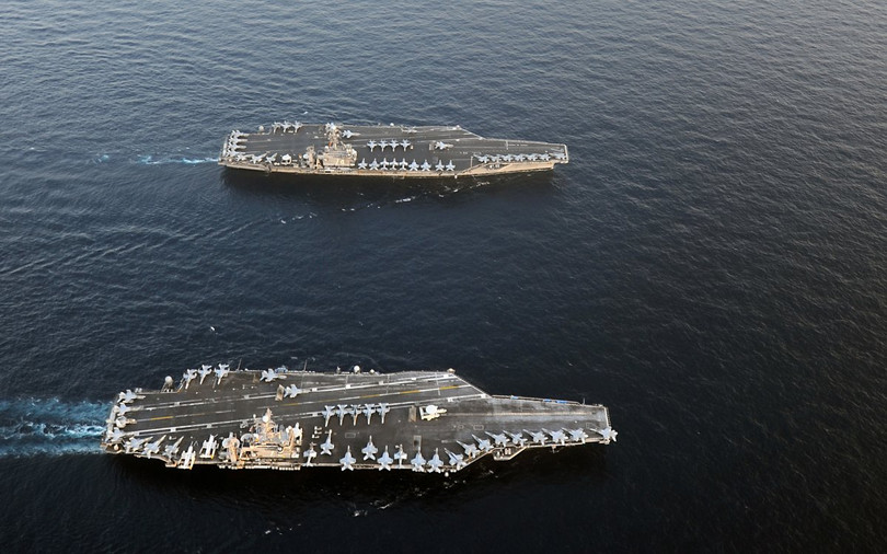 Mỹ hiện đang duy trì 3 cụm tác chiến tàu sân bay ở khu vực châu Á-Thái Bình Dương trước diễn biến tình hình các điểm nóng tại khu vực