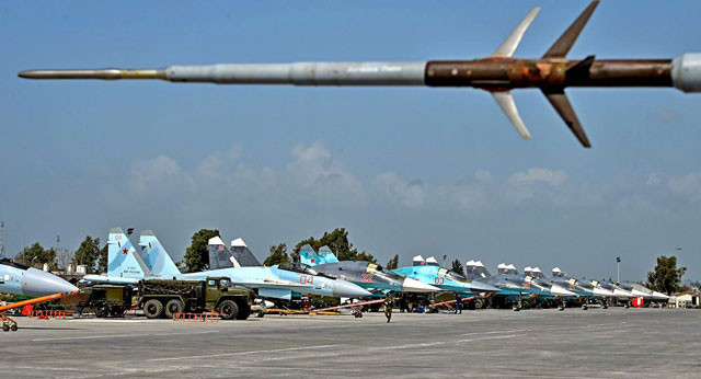 Dàn chiến đấu cơ của Nga tham gia chiến dịch chống khủng bố tại Syria