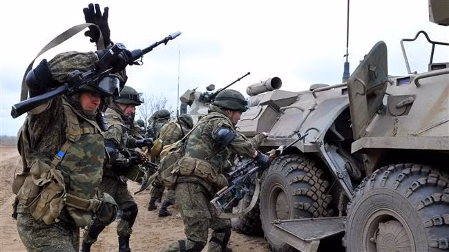 Binh sĩ Nga trong cuộc tập trận tại Chechnya