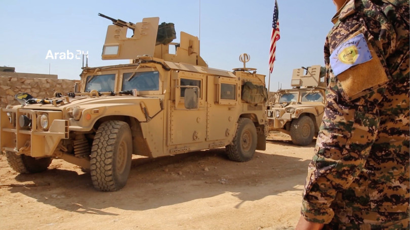 Đoàn xe bọc thép Mỹ ở thành phố Manbij để ngăn Thổ Nhĩ Kỳ đánh chiếm thành phố từ tay người Kurd