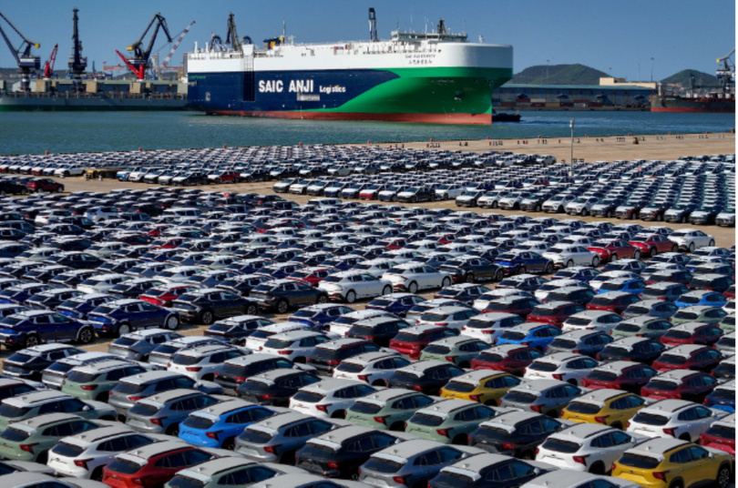 Năm 2018, Trung Quốc có 487 nhà sản xuất xe điện, nhưng đến cuối năm 2023, chỉ còn lại khoảng 40 hãng. Ảnh: Xinhua.