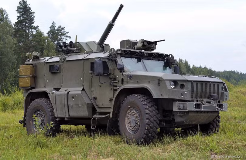 Cối tự hành bánh lốp 82mm 2S41 “Drok” (Ảnh: Rostec).