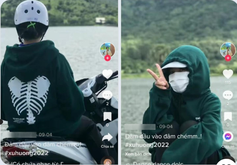 Ảnh tự khoe trên tiktok NP