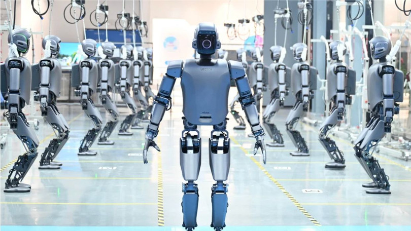 Trung Quốc đã có những bước tiến vượt bậc trong lĩnh vực robot hình người trong những năm gần đây. Ảnh: SCMP.