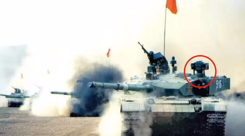 Hệ thống vũ khí laser trên xe tăng T-99A của Trung Quốc.