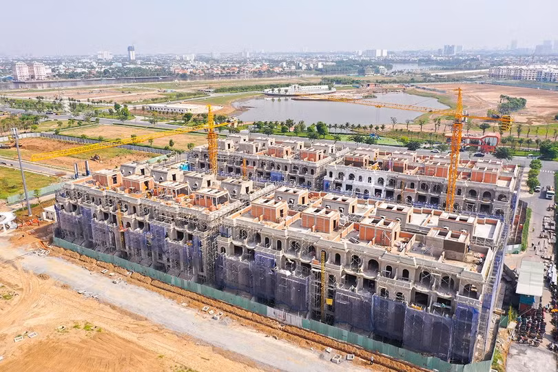 Sunlake Villas giai đoạn 1 hiện đang hoàn thiện chuẩn bị bàn giao cho khách hàng