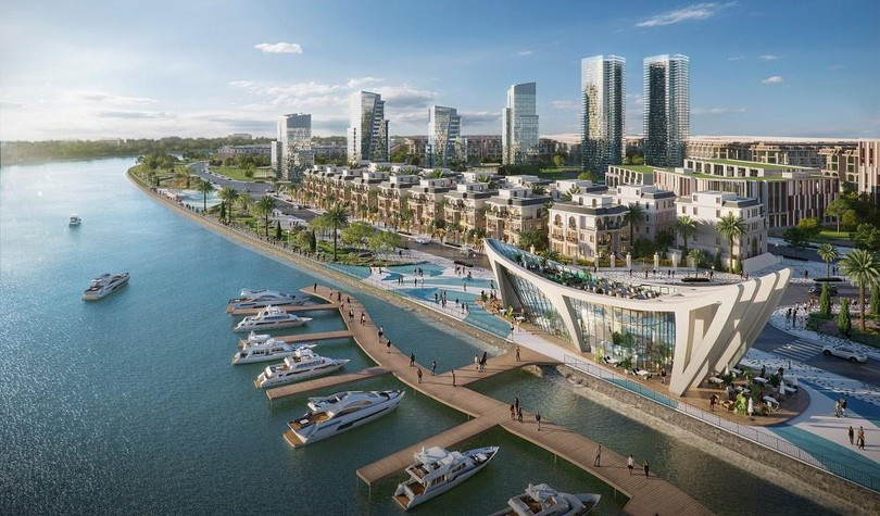 Dinh thự Van Phuc Mansion có vị trí mặt tiền sông Sài Gòn, đối diện bến du thuyền 5 sao Dragon Bay và công viên The Long Park