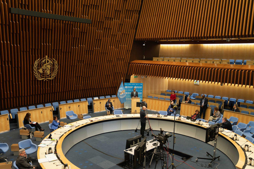 Hội nghị trực tuyến Ban điều hành WHO khai mạc hôm 18/1 (Ảnh: Dwnews).