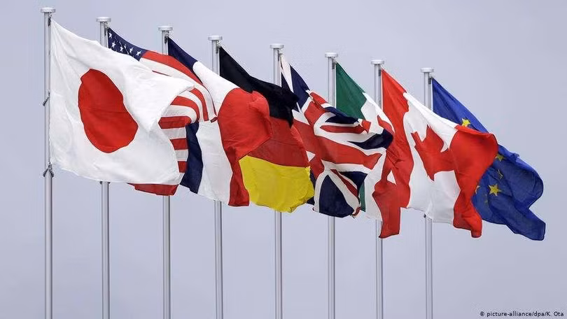 70 nghị sĩ các nước Tập đoàn G7 cùng nhau gửi thư kêu gọi các chính phủ nước mình đoàn kết chống Trung Quốc (Ảnh: Deutsche Welle).