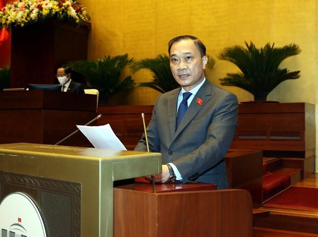 Chủ nhiệm Ủy ban Kinh tế của Quốc hội Vũ Hồng Thanh. (Ảnh: Phạm Kiên/TTXVN)
