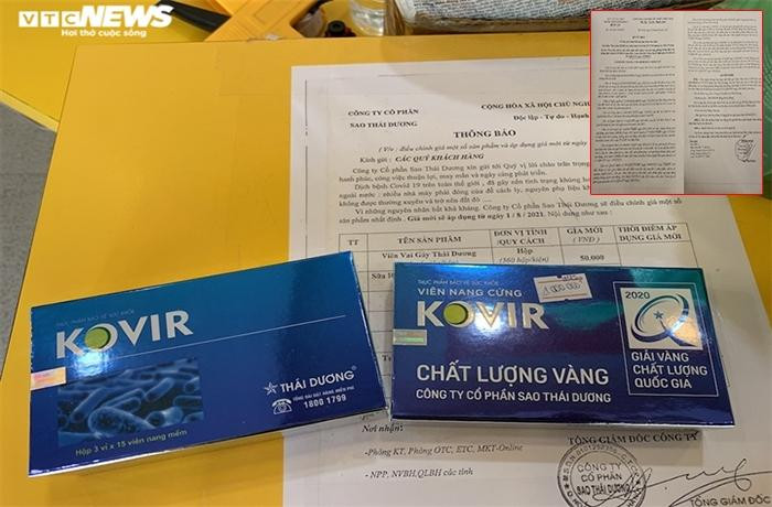 Sản phẩm viên nang Kovir của Sao Thái Dương đang hot nhiều ngày nay.