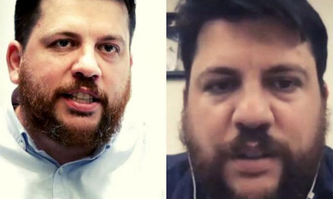 Volkov thật (trái) và Volkov giả trong cuộc họp. Ảnh: De Volkskrant. Volkov thật (trái) và Volkov giả trong cuộc họp. Ảnh: De Volkskrant.