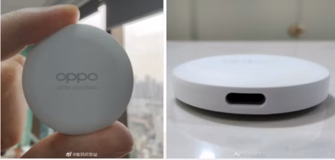 Smart Tag của Oppo có thiết kế tròn giống Air Tag nhưng dày hơn do có pin sạc được. Smart Tag của Oppo có thiết kế tròn giống Air Tag nhưng dày hơn do có pin sạc được.