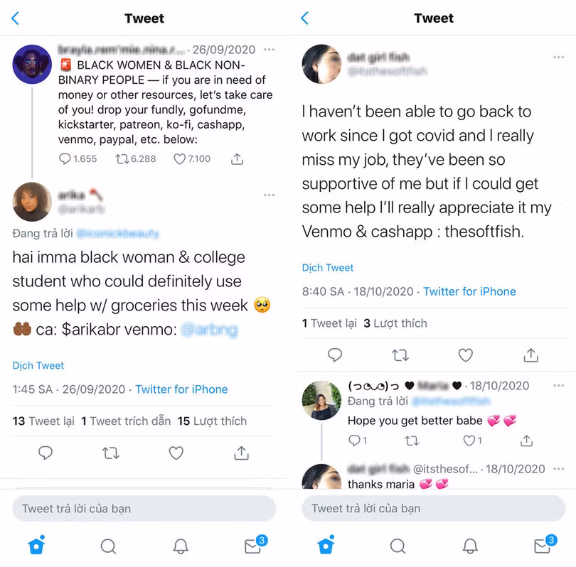 Ăn xin trực tuyến ngày càng phổ biến trên mạng xã hội Mỹ, một phần nhờ sự phát triển của các nền tảng thanh toán điện tử như Venmo, Cash App.