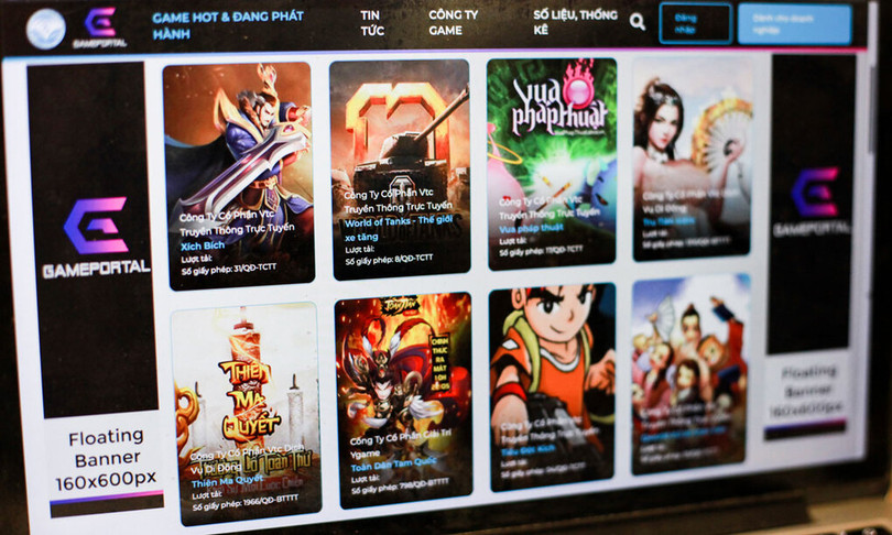 Việt Nam hiện có 878 trò chơi điện tử được cấp phép, trong đó có 625 game đang phát hành, 253 game thông báo ngừng phát hành. Việt Nam hiện có 878 trò chơi điện tử được cấp phép, trong đó có 625 game đang phát hành, 253 game thông báo ngừng phát hành.