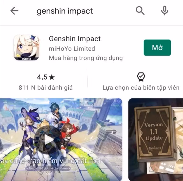Genshin Impact được doanh nghiệp Trung Quốc phát hành trực tiếp vào Việt Nam