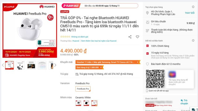 Gian hàng tự đặt giá gấp đôi cho sản phẩm, sau đó giảm để lôi kéo khách hàng.