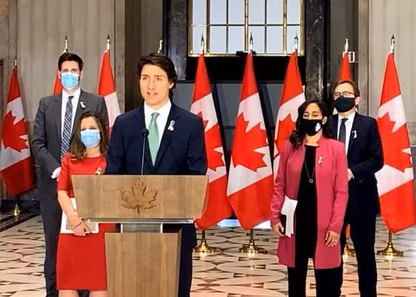 Thủ tướng Canada Trudeau tuyên bố ủng hộ Ukraine chống Nga (Ảnh: Đông Phương). Thủ tướng Canada Trudeau tuyên bố ủng hộ Ukraine chống Nga (Ảnh: Đông Phương).
