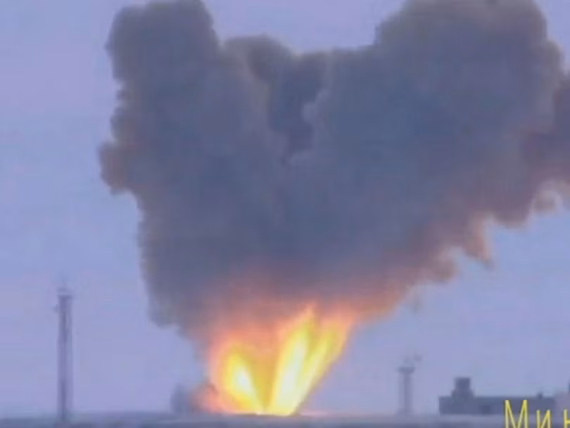 Ảnh vụ nổ do phóng thử nghiệm tên lửa siêu thanh tháng 12/2018 (Ảnh: Reuters).