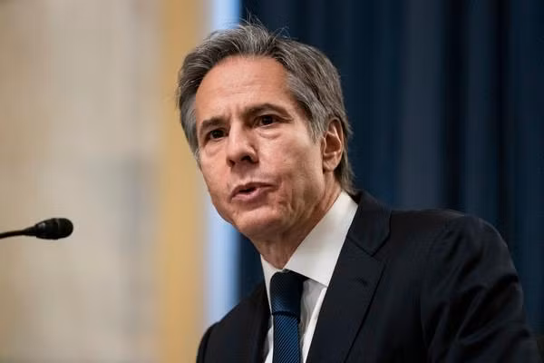 Trước cuộc điện đàm Biden-Tập Cận Bình, ngoại trưởng Mỹ Blinken lên tiếng đe dọa, cảnh báo Trung Quốc không được viện trợ quân sự cho Nga (Ảnh: AP)