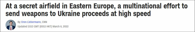 CNN đưa tin về sân bay bí mật tiếp nhận vũ khí viện trợ Ukraine CNN đưa tin về sân bay bí mật tiếp nhận vũ khí viện trợ Ukraine