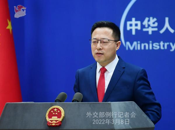 Ông Triệu Lập Kiên: "Trung Quốc tiến hành hoạt động diễn tập quân sự ngay trước cửa nhà mình, điều này là hợp lý và hợp pháp..." (Ảnh: Xinhua).