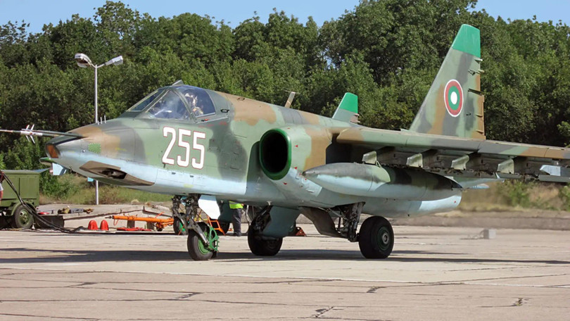 Máy bay Su-25 Frogfoot của Không quân Bulgaria (Ảnh: Thedrive).