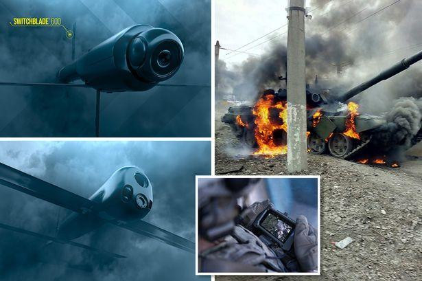 Mỹ hy vọng UAV cảm tử Switchblade 600 sẽ giúp Quân đội Ukraine đối phó hiệu quả các xe tăng Nga (Ảnh: dailystar). Mỹ hy vọng UAV cảm tử Switchblade 600 sẽ giúp Quân đội Ukraine đối phó hiệu quả các xe tăng Nga (Ảnh: dailystar).