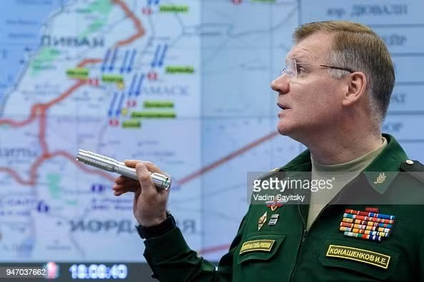 Người phát ngôn BQP Nga Igor Konashenkov cảnh báo các nước hỗ trợ không quân Ukraine cất cánh sẽ bị Nga coi là tham chiến với Nga (Ảnh:Getty). Người phát ngôn BQP Nga Igor Konashenkov cảnh báo các nước hỗ trợ không quân Ukraine cất cánh sẽ bị Nga coi là tham chiến với Nga (Ảnh:Getty).