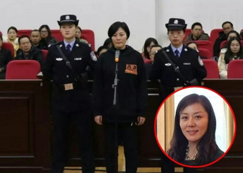 Khương Bảo Hồng, cựu nữ thị trưởng Vũ Uy phải nhận mức án 12 năm tù giam về tội nhận hối lộ. (Ảnh: Đông Phương).