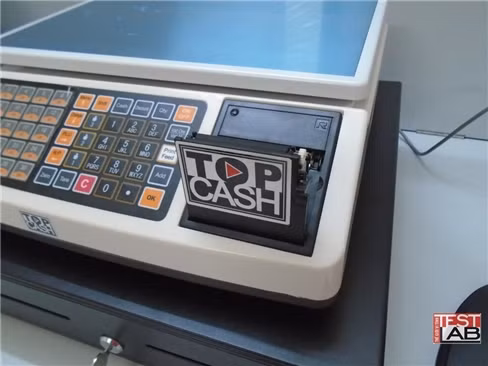 Hộc chứa giấy cuộn in hoá đơn, dạng máy in nhiệt.